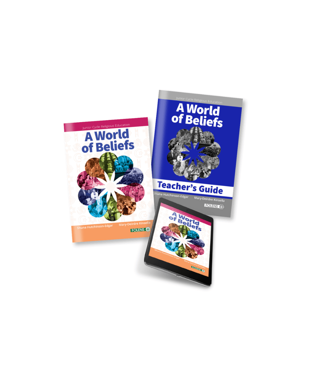 A World of Beliefs textbook, teacher’s guide, and digital version for Junior Cycle Religious Education from Folens.
