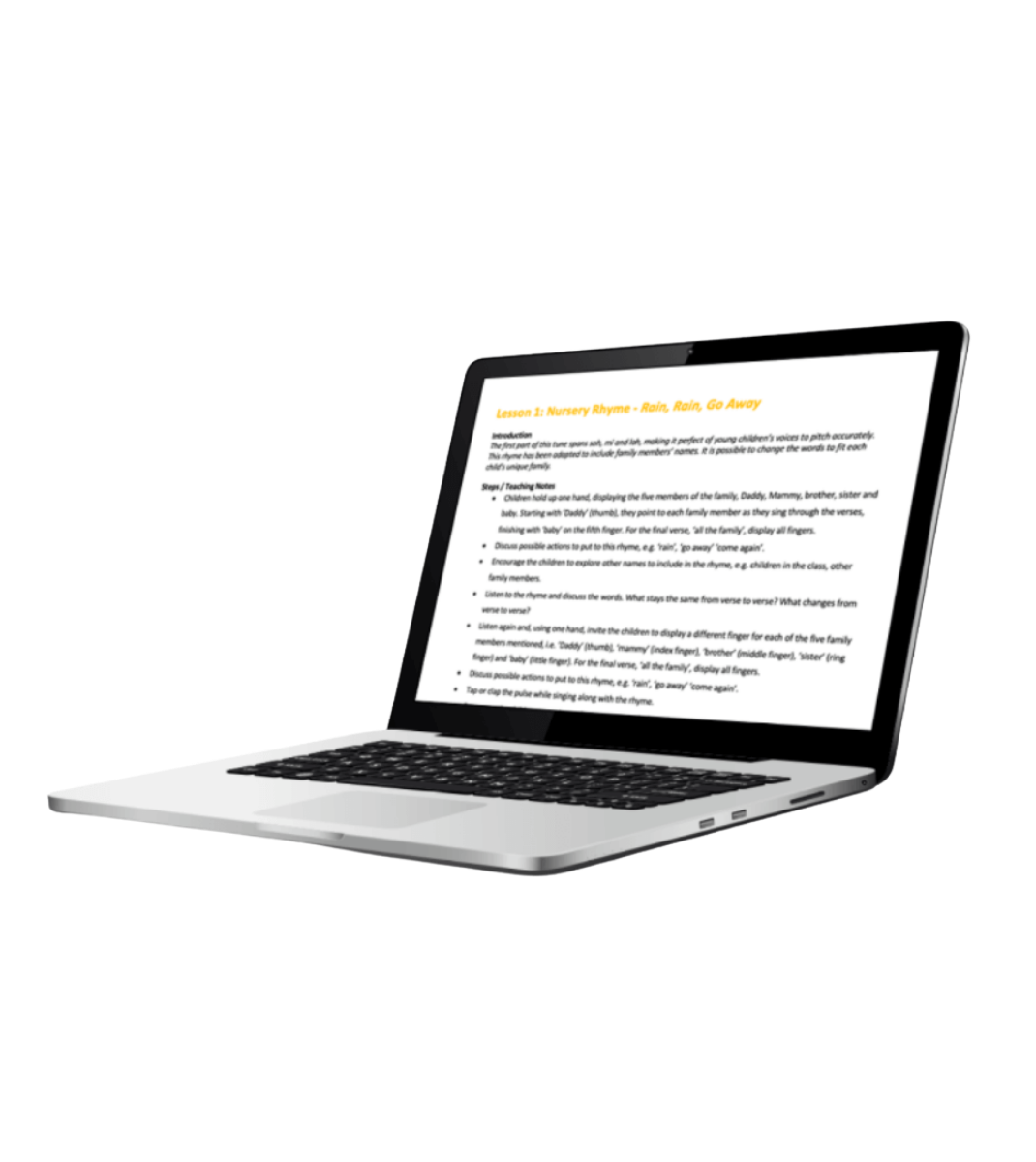 A silver laptop computer shown at an angle on a plain white background