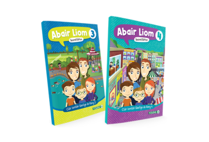 Display of Abair Liom 3rd and 4th Class Books