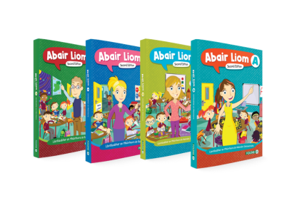 Display of Abair Liom books