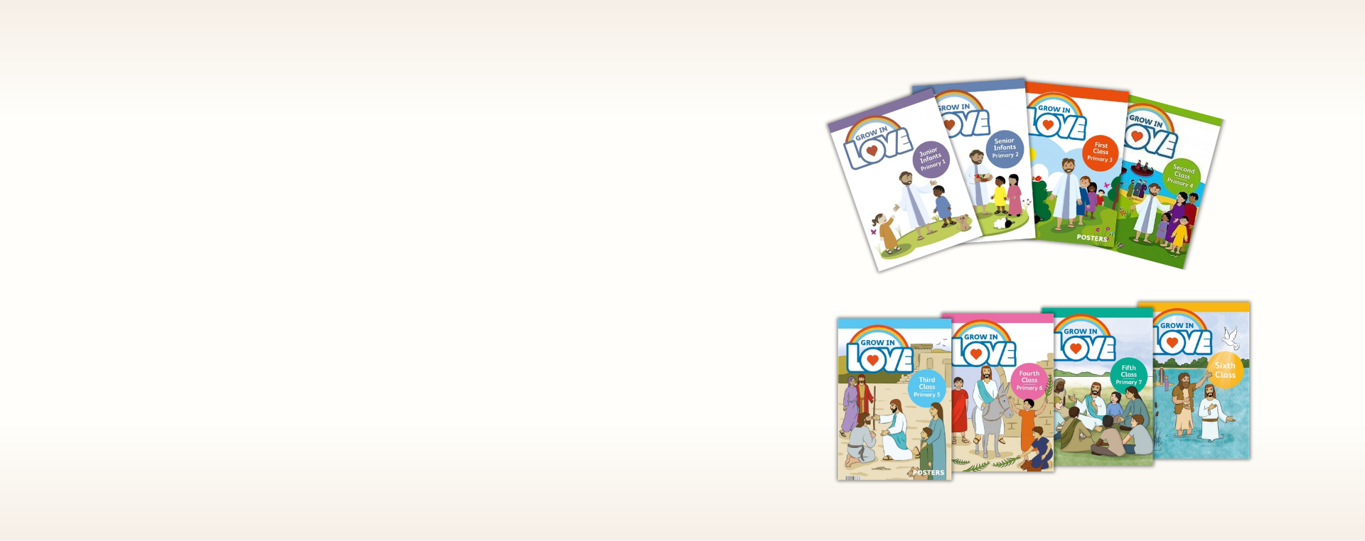 Folens Grow in Love primary religious education books from Junior Infants to Sixth Class
