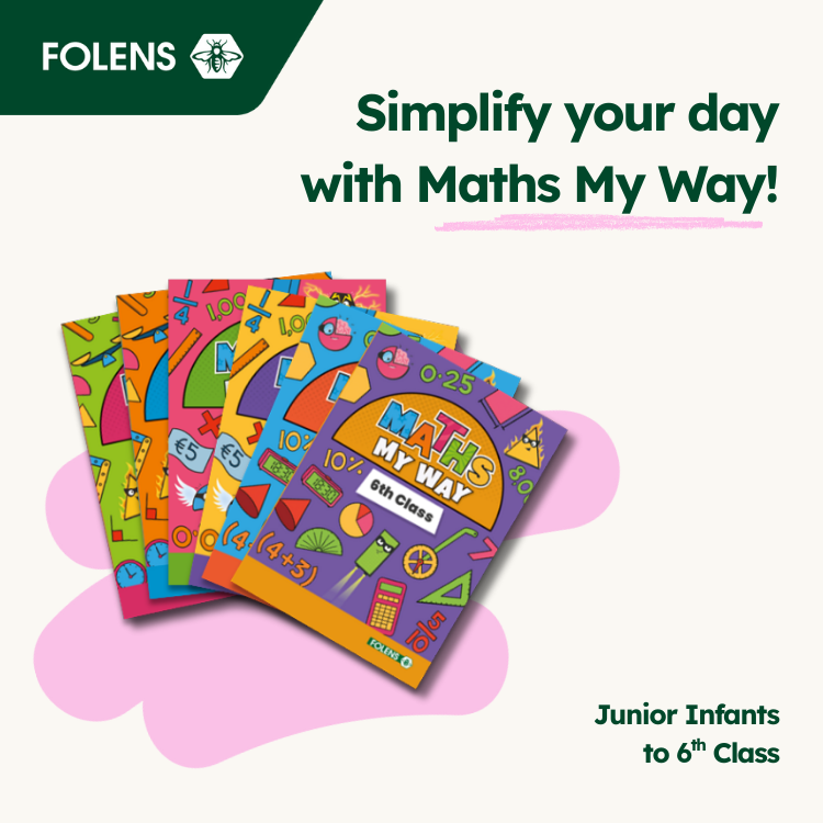 Simplify your day with Maths My Way Primary programme from Junior Infants to 6th Class.