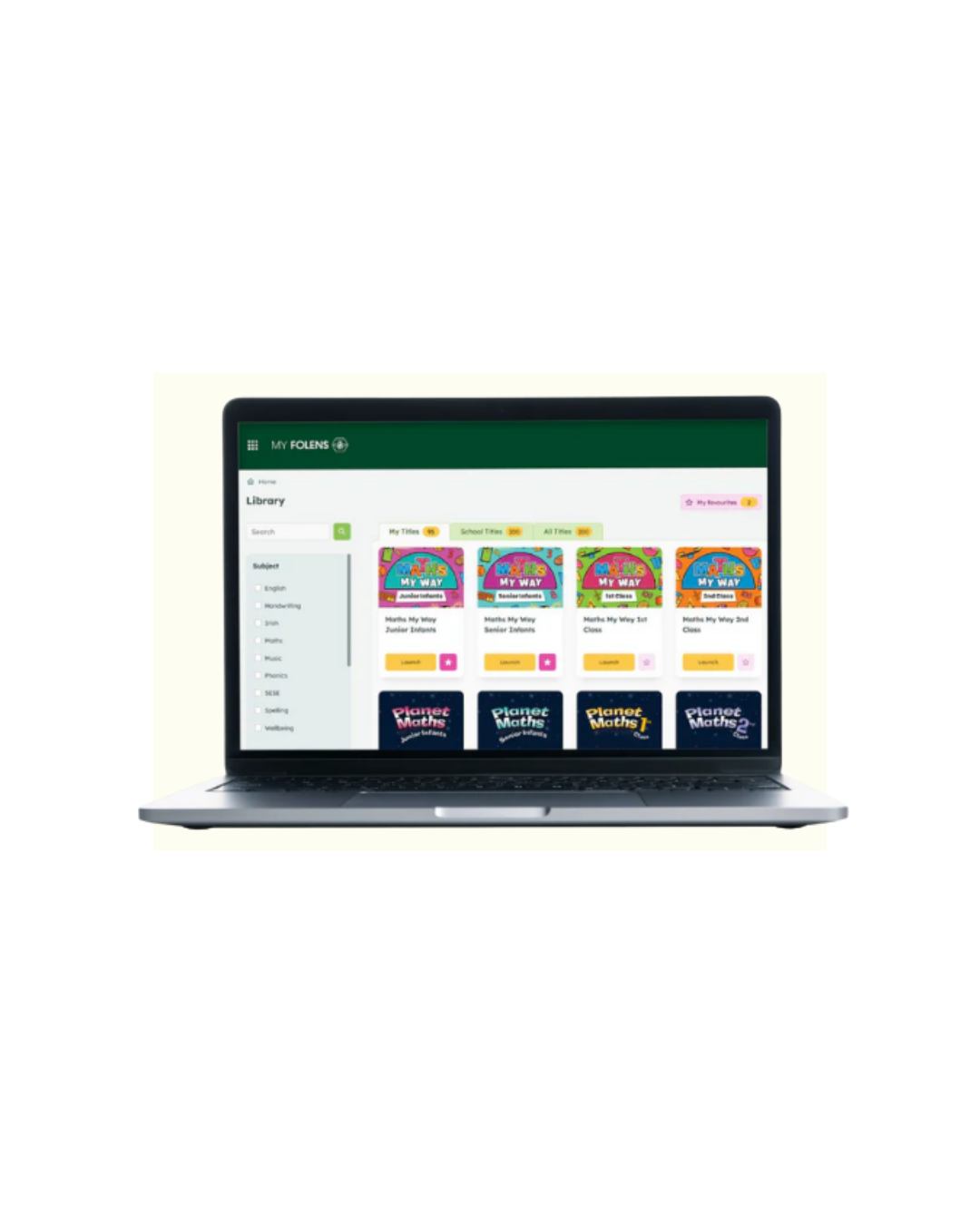 MY FOLENS Library Platform Homepage