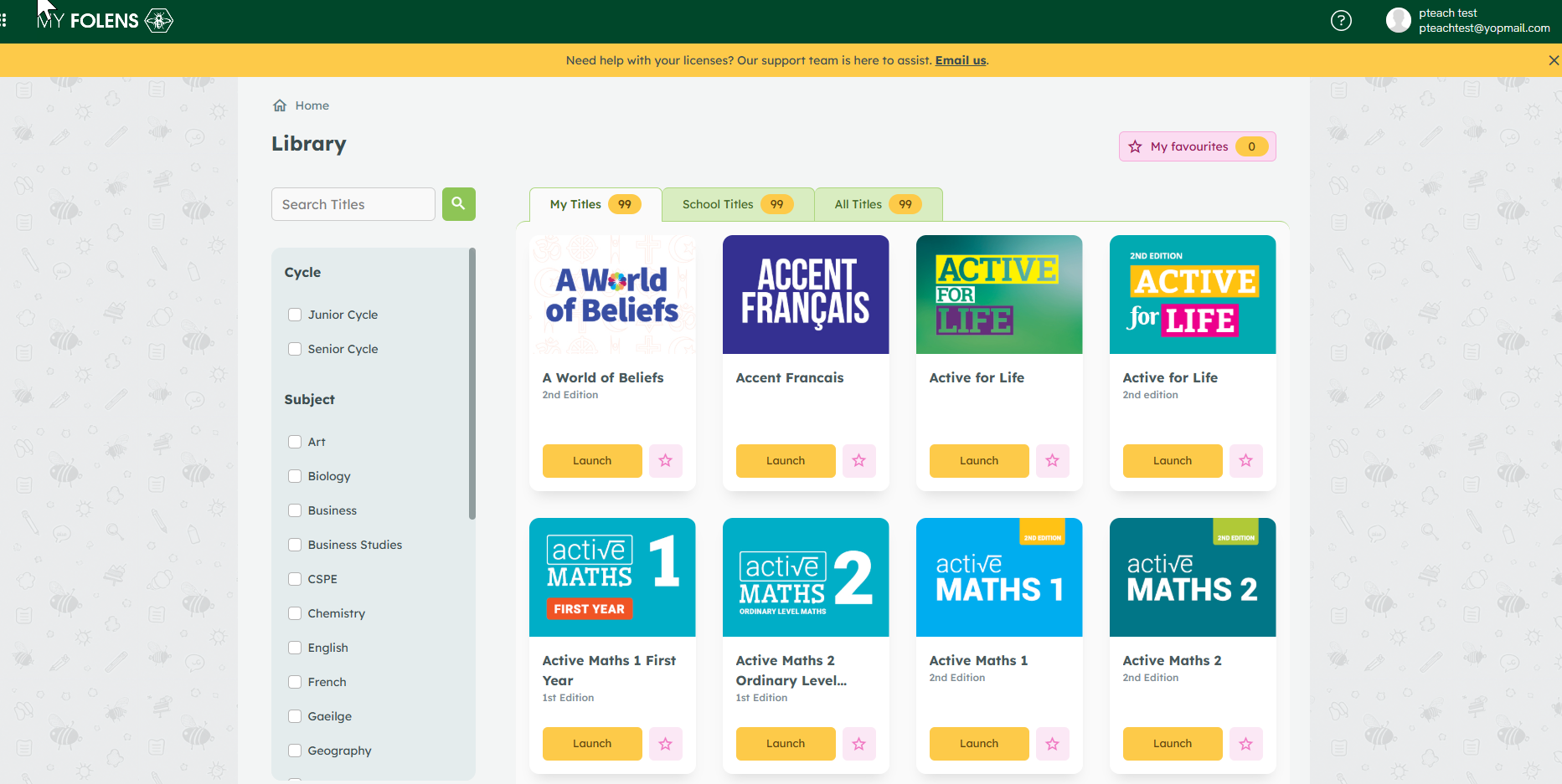 Load video: MY FOLENS Library Walkthrough